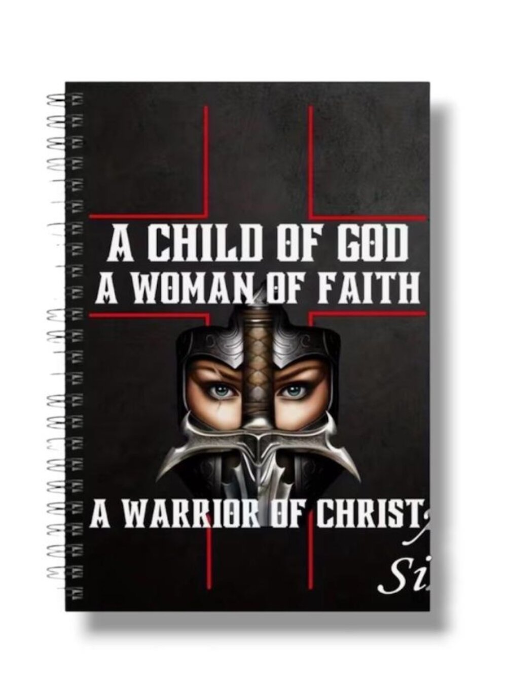 NEW - WOMENS - A CHILD OF GOD A WARRIOR FOR CHRIST 100 PAGE - JOURNAL